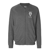 Sweatjacke mit Reißverschluss (Unisex) - my place to be Radiology (kleines Logo)