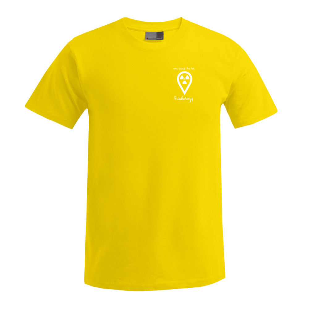 T-Shirt (Herren) - my place to be Radiology (kleines Logo)