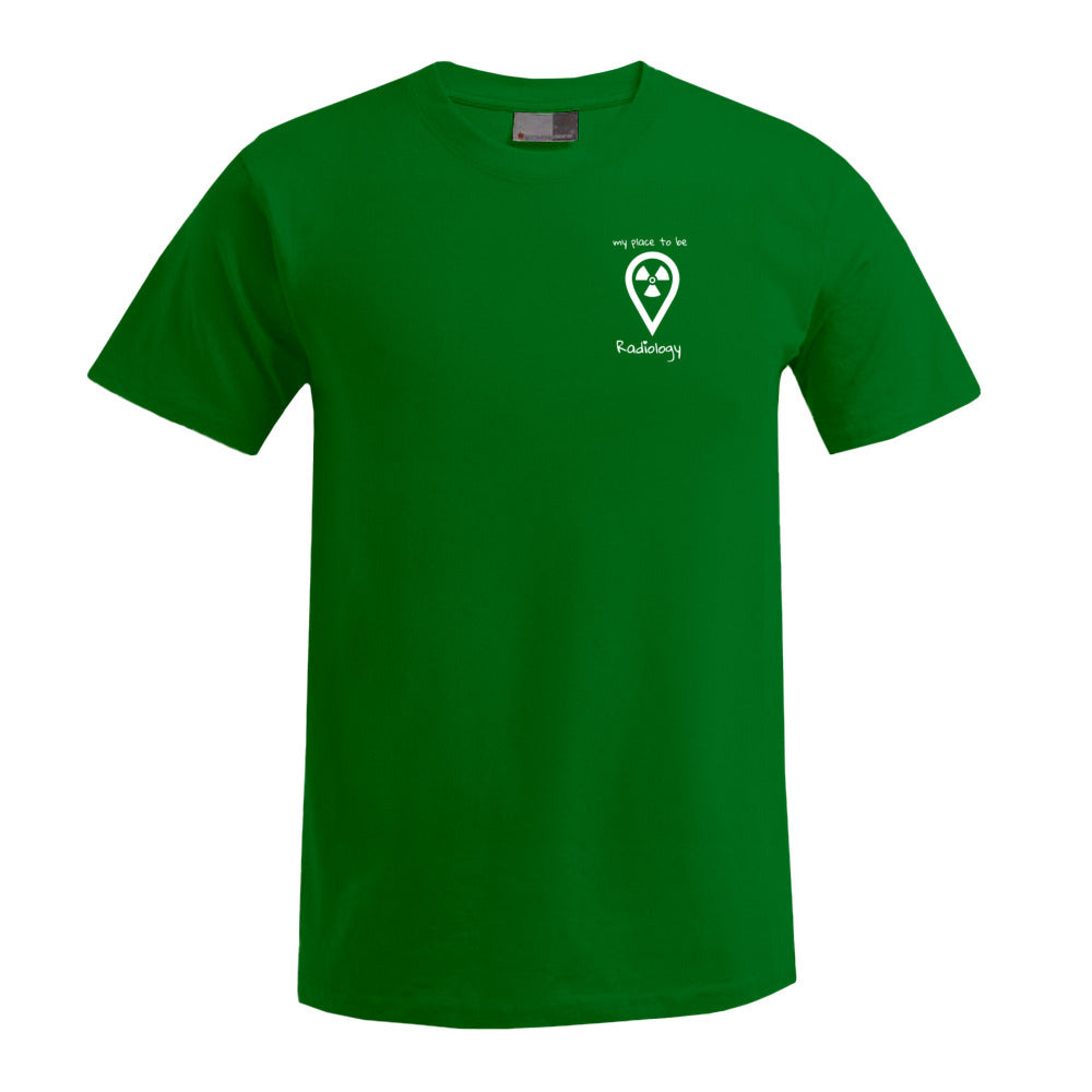 T-Shirt (Herren) - my place to be Radiology (kleines Logo)