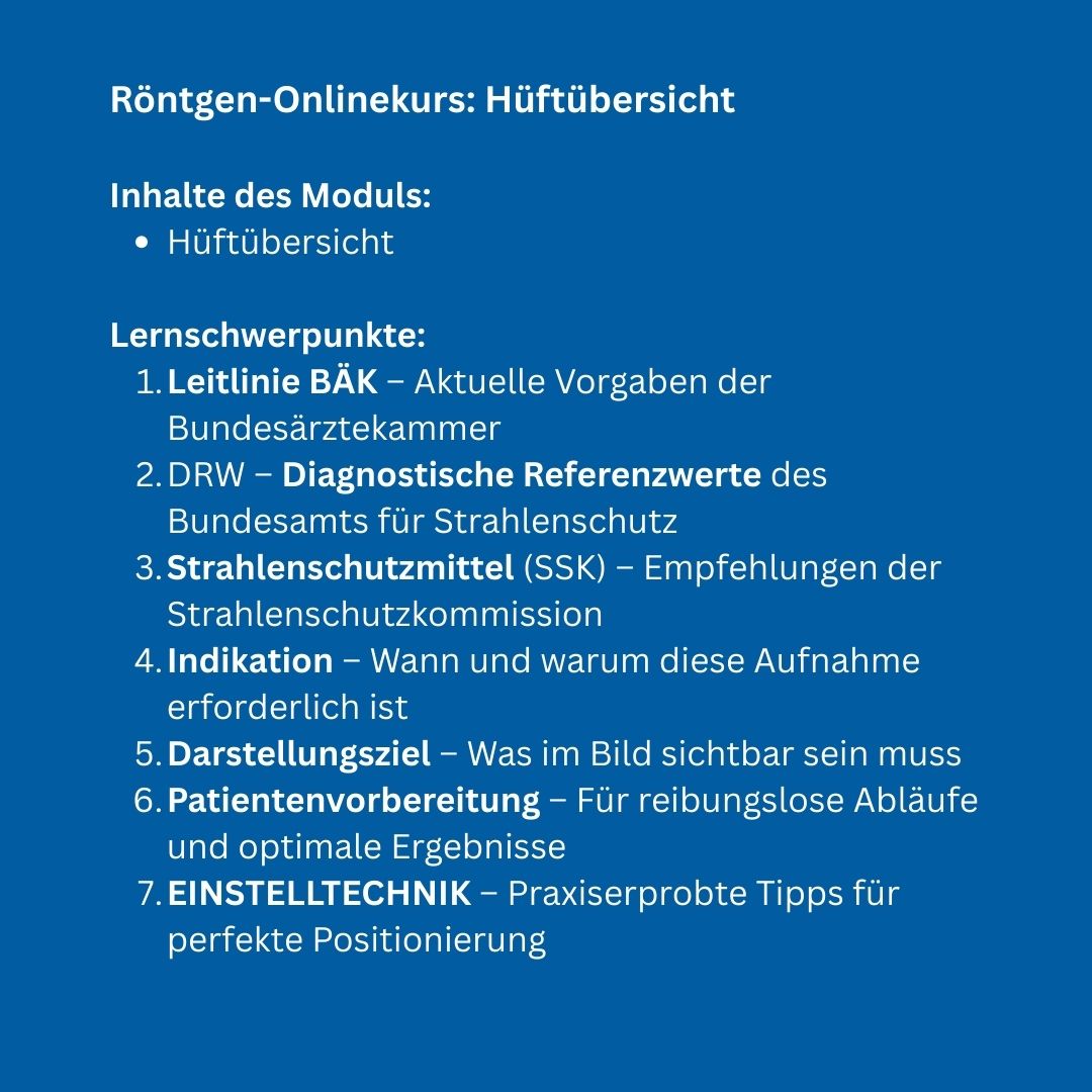 Onlinekurs: Hüftübersicht *Neu - Alles Einstellungssache 