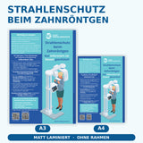 Patienteninformation Strahlenschutz beim Zahnröntgen & DVT | Poster für Zahnarztpraxen (Nr. 2)