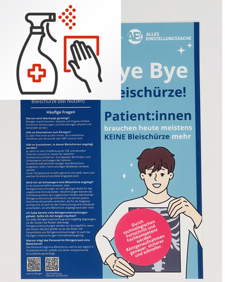 Aufklärung Poster - Röntgen - Patienteninformation - Informationspflicht erfüllt - Alles Einstellungssache 
